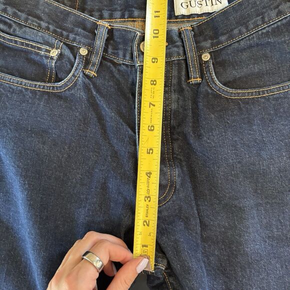 Gustin Men's Straight Jeans - Dark Blue - Picture 9 of 10